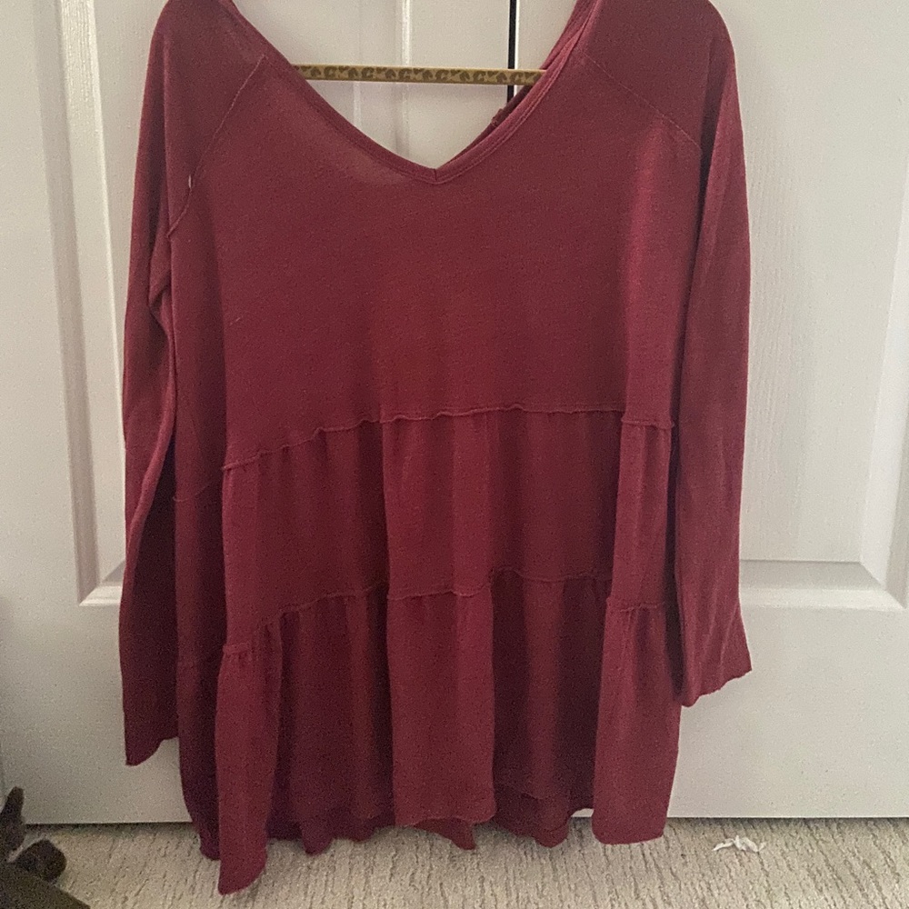 Red American eagle shirt